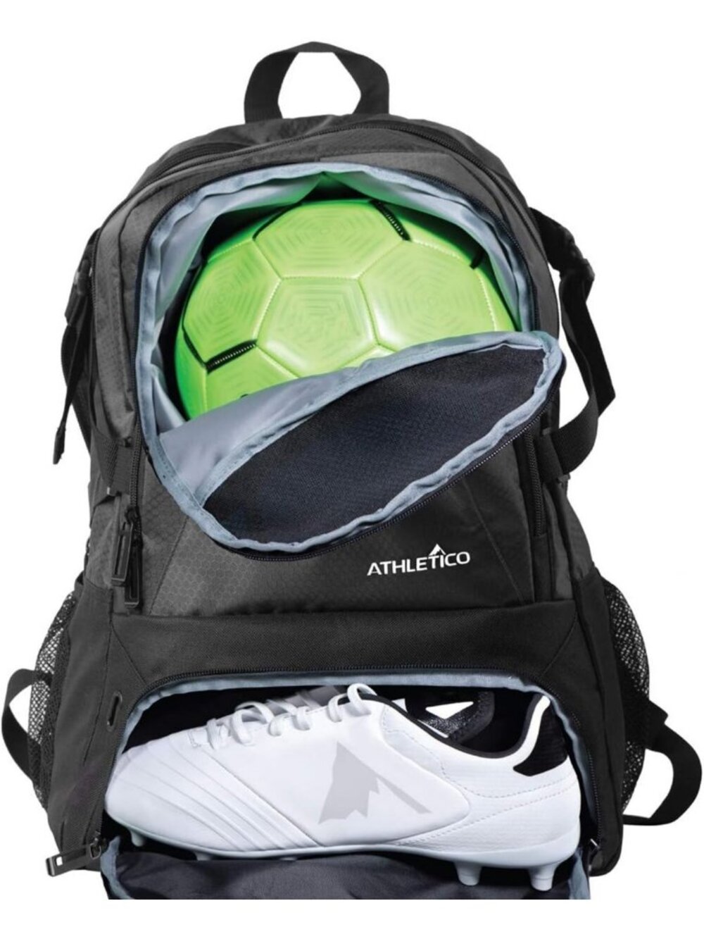 Versatile Sports Backpack for Soccer, Basketball & Football with Cleat & Ball